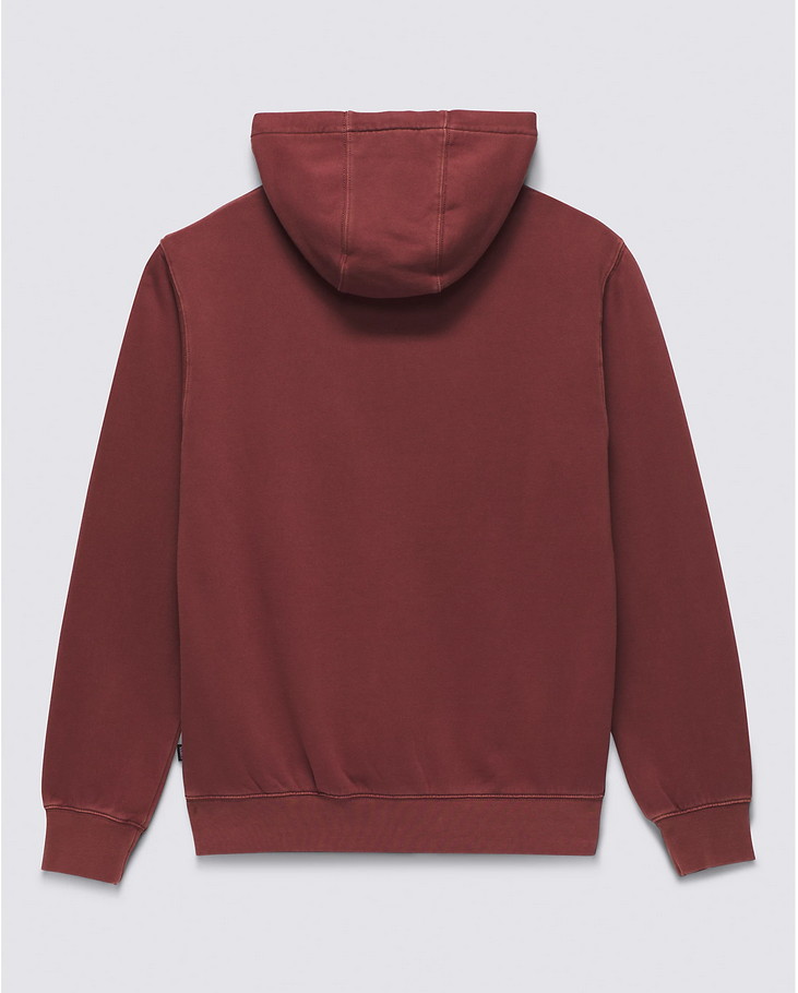 LOWERED WASH PULLOVER HOODIE - BITTER CHOCOLATE