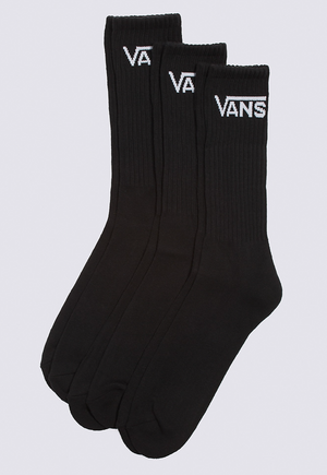 CLASSIC CREW 3 PACK SOCK BLACK
