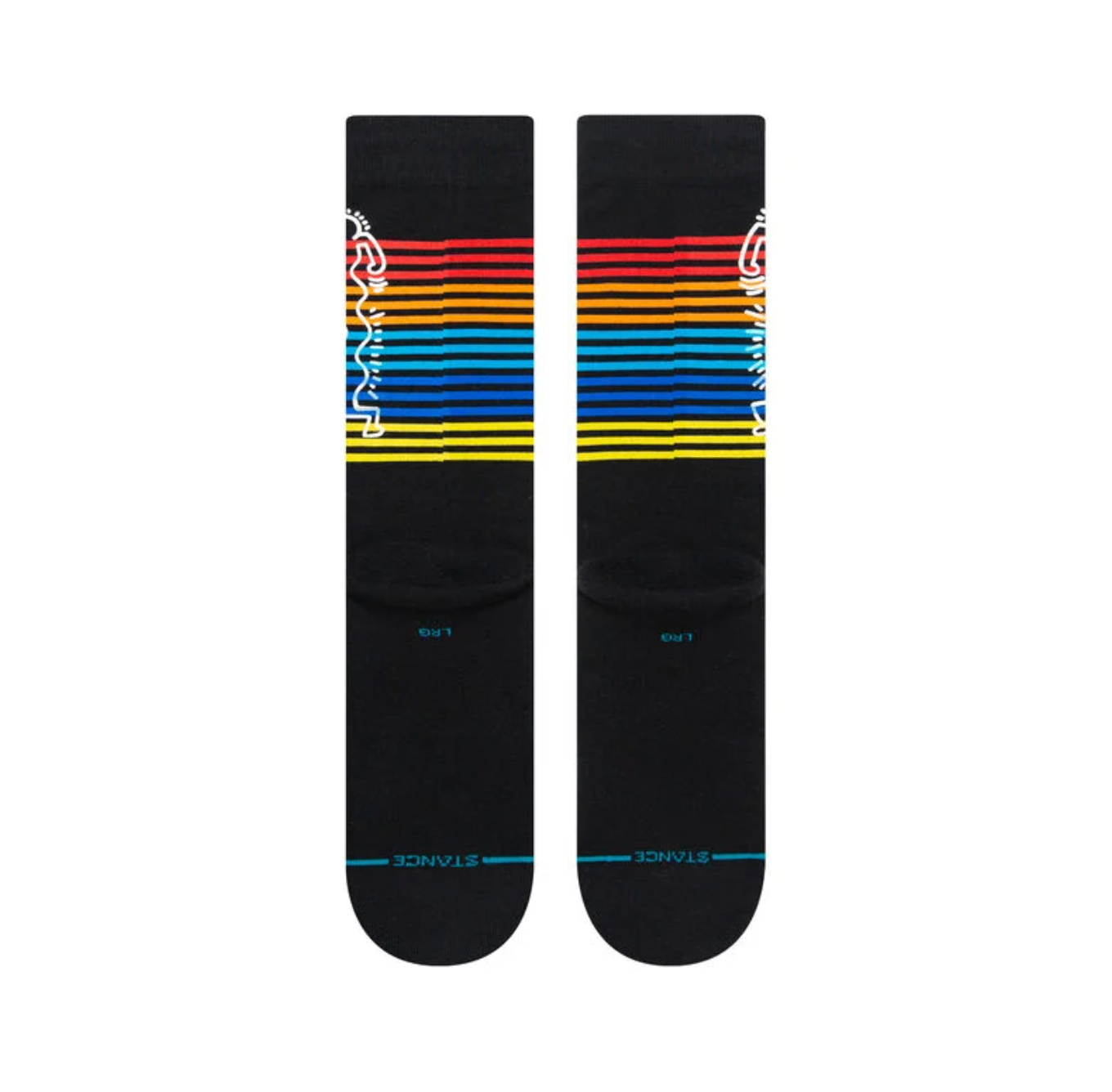 WIGGLES KEITH HARING X STANCE - BLACK